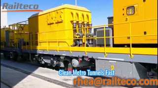Tunnel Cleaning Vehicle For Metro Rail
